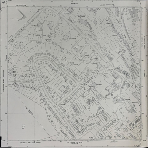 583 - Vintage Bath Ordnance Survey 1:1250 National Grid plans in hardback folder