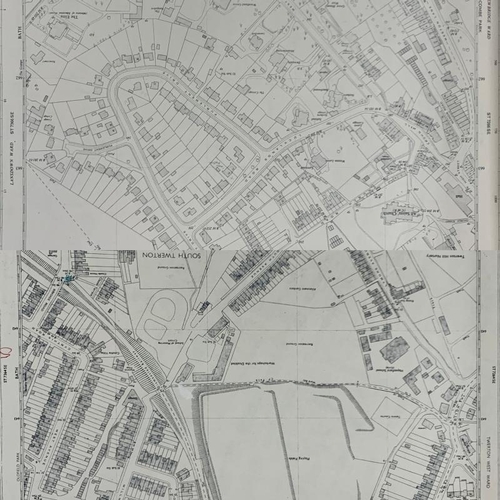 583 - Vintage Bath Ordnance Survey 1:1250 National Grid plans in hardback folder