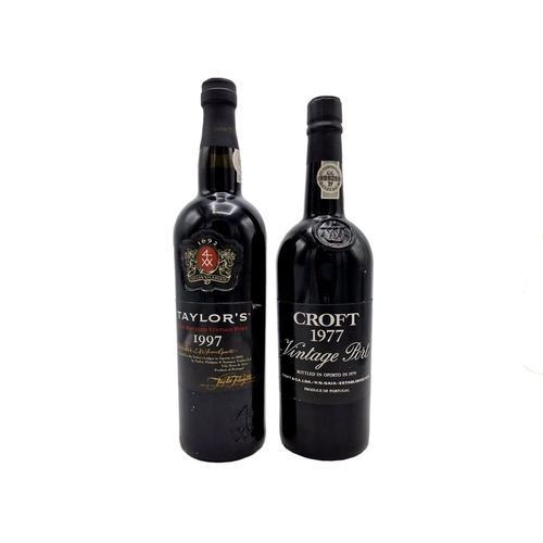 282 - Sealed bottle of Croft 1977 vintage port with an additional sealed Taylor's 1997 example (2)