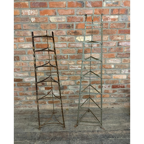 1150 - Two vintage metal saucepan stands (2)