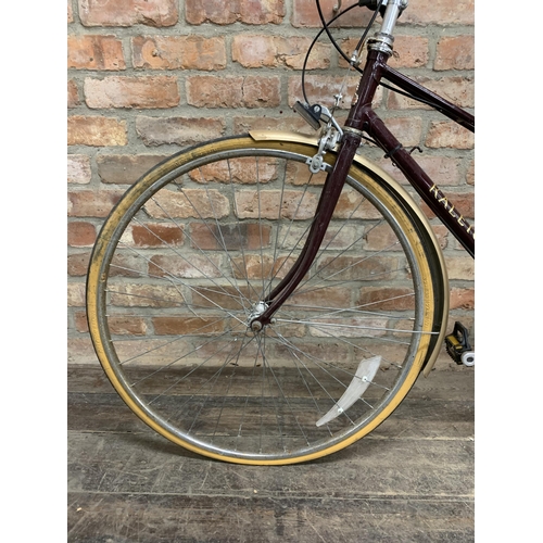 1004 - Vintage maroon Raleigh 'Misty' bicycle