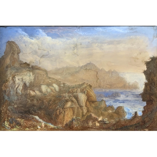 1564 - Attributed to John Martin (1789-1954) - 'Le Gouffre, Channel Islands' Le Gouffre translates as 'The ... 