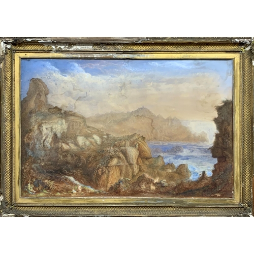 1564 - Attributed to John Martin (1789-1954) - 'Le Gouffre, Channel Islands' Le Gouffre translates as 'The ... 