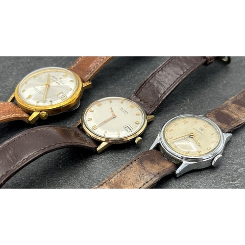 5 - Three vintage gents watches Matthey Doret Electronic, Buren Intramatic and Ingersoll Triumph (3)