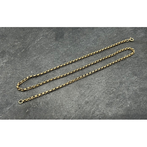 113 - 9ct belcher chain, 52.5cm long, 10.6g