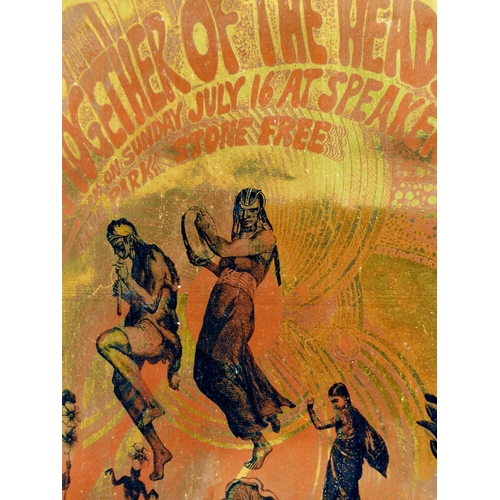 166 - Legalise Cannabis - 'The Putting Together of the Heads' foil print poster, produced to promote the 1... 