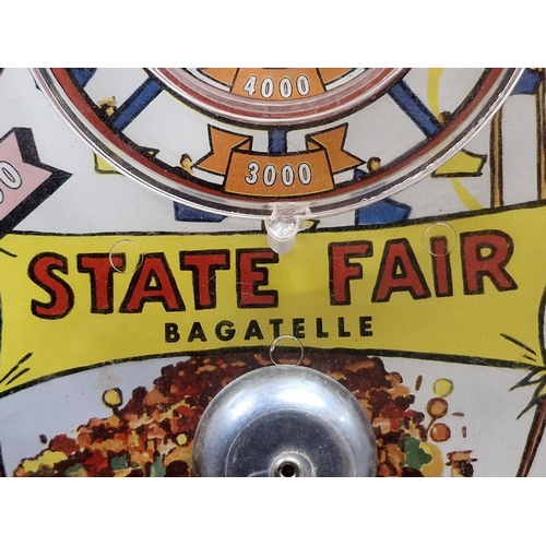 533 - Vintage 'State Fair' pictorial bagatelle game,61cm x 31cm