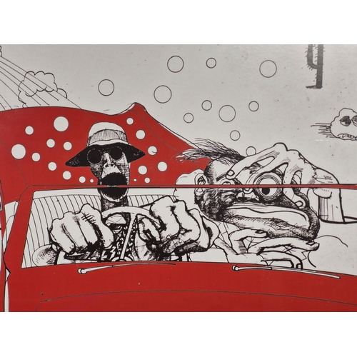 1439 - Ralph Steadman (b. 1936) - 'Fear and Loathing in Las Vegas', colour print, 59 x 90cm, framed