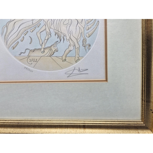 1445 - Salvadore Dali (1904-1989, Spanish) - 'Zodiac / Taurus', signed, limited 58/250 lithograph print, 25... 