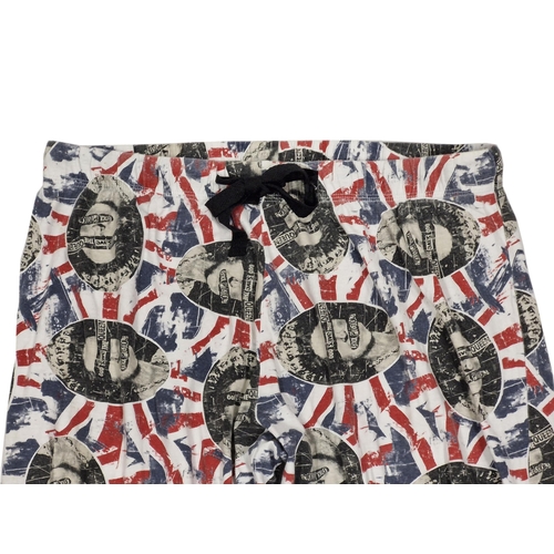 74 - Pair of Sex pistols 'God Save The Queen' official merchandise catalogue pyjama bottoms