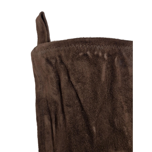 89 - Pair of Biba brown suede knee high boots, size 36