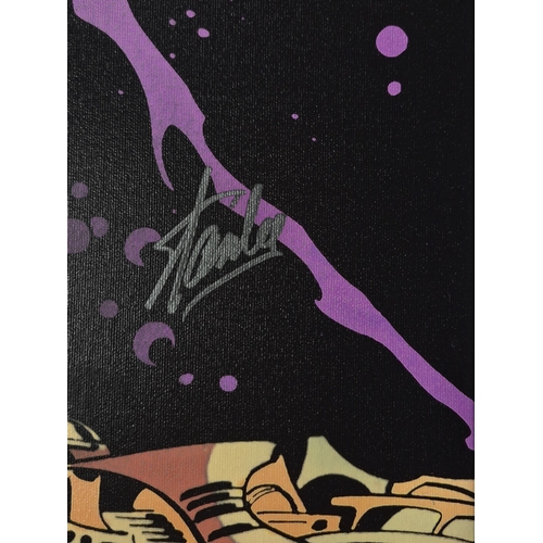 492 - A Marvel Superheroes limited-edition print 'The Silver Surfer #4' giclée on boxed canvas, artist’s p... 