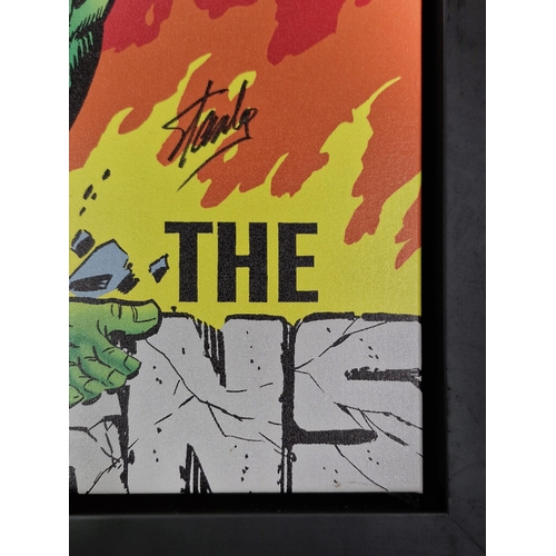 493 - A Marvel Superheroes limited-edition print 'The Incredible Hulk Special #1' giclée on boxed canvas, ... 