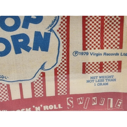 6 - Original Sex Pistols 'Silly Thing' promotional canvas popcorn bag, from 'The Great Rock N Roll Swind... 