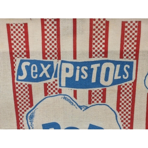 6 - Original Sex Pistols 'Silly Thing' promotional canvas popcorn bag, from 'The Great Rock N Roll Swind... 