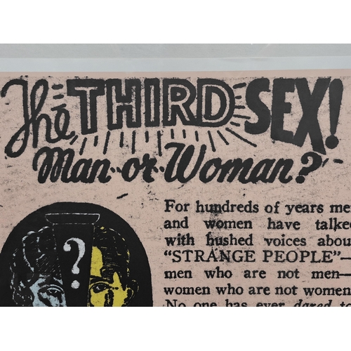 1425 - Alex Brown (Pop Art, Cotemporary) - 'The Third Sex! Man or Woman?', signed and dated 2001, limited 2... 