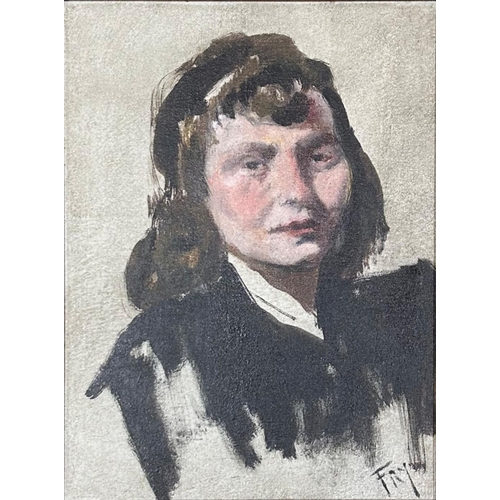 1456 - Possibly by Roger Elliot Fry (1866-1934) - bust portrait, possibly a preliminary study for a larger ... 