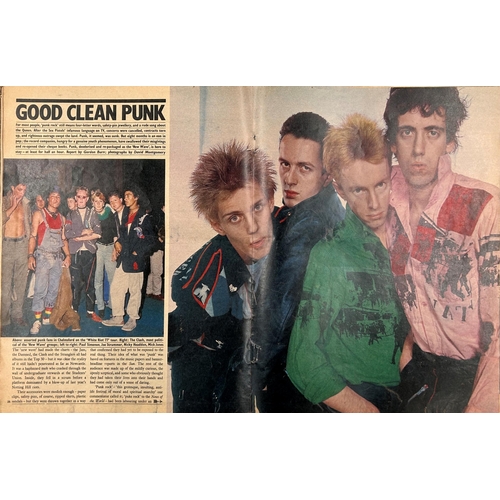 38 - The Sunday Times Magazine - 'A happy group of punks enjoying a joke at a punk ball', July 1977, a mi... 