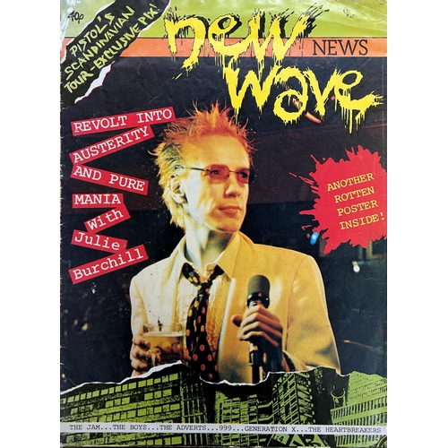 40 - New Wave News magazine, 1977, fold out poster mag to include Sex Pistols, The Jam, The Adverts etc