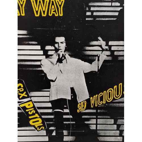 16 - Original Sex Pistols Sid Vicious 'My Way' promotional poster from the 'Great Rock 