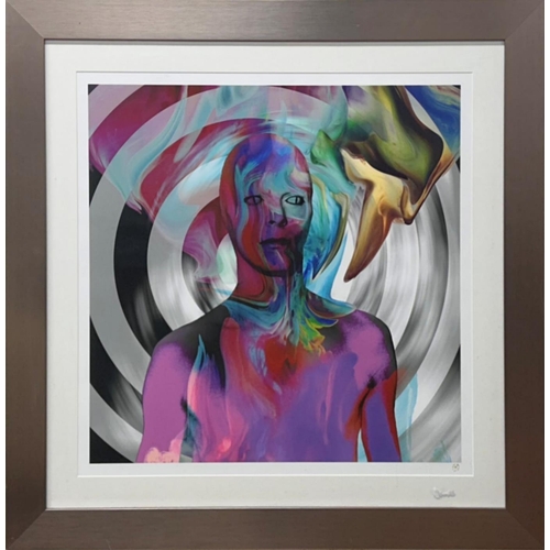 1475 - Robert McGowan (b. 1967) - 'If We Can Sparkle He May Land', David Bowie bust portrait, signed, hand ... 