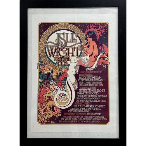 185 - Isle of Wight Festival 2008 poster after designer John Giddings promoting the seventh Isle of Wight ... 