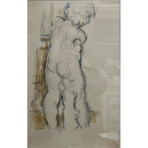 1480 - Sir Matthew Smith (1879-1959) - Nude portrait, unsigned, pencil and wash, 46 x 29cm, framed

Provena... 