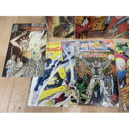 497 - COMICS: A large collection of around 300 comics to include DC Comics, Dark Horse, Comico & Valiant e... 