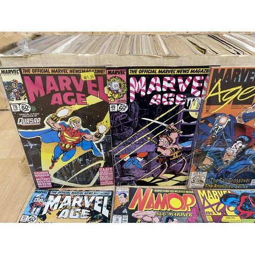 501 - COMICS: A large collection of around 300 comics, mostly Marvel, also featuring Epic Comics, to inclu... 