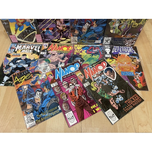 501 - COMICS: A large collection of around 300 comics, mostly Marvel, also featuring Epic Comics, to inclu... 