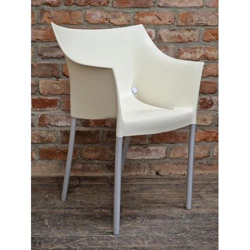 1258 - Philippe Starck for Kartell - Pair of 'Dr No' chairs, H 80cm x W 54cm, together with a 'Dr NA' circu... 