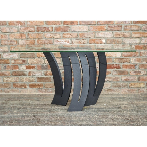 1174 - Maurice Barilone for Roche Bobois - Fleur De Fer console table, H 78cm x W 140cm x D 45cm