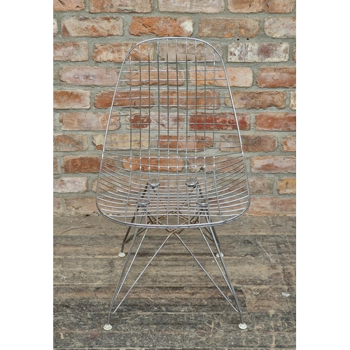 1188 - Eames DKR style wirework chair, H 80cm