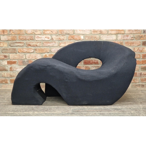 1196 - Nani Prina - Vintage Mid-Century Sculptural Sess lounge chair, H 70cm x W 150cm x D 75cm