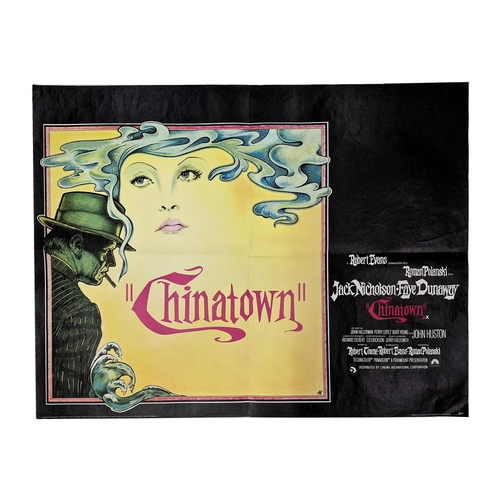 423 - Original 1974 'Chinatown' British quad film poster, 100cm x 75cm, unframed