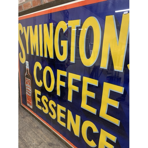 1063 - Advertising - Symington's Coffee Essence shopfront promotional paper sign, early 20th century, 200cm... 