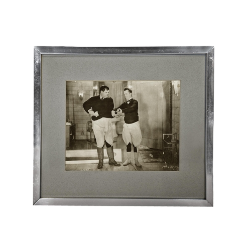 421 - Collection of original Laurel and Hardy studio photographs, each having watermark studio stamp, 22cm... 