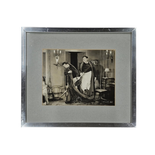 421 - Collection of original Laurel and Hardy studio photographs, each having watermark studio stamp, 22cm... 