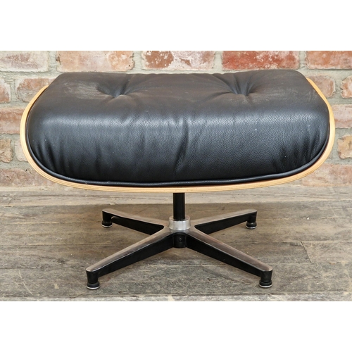 1303 - Contemporary Eames style footstool, H 43cm x W 64cm x D 52cm