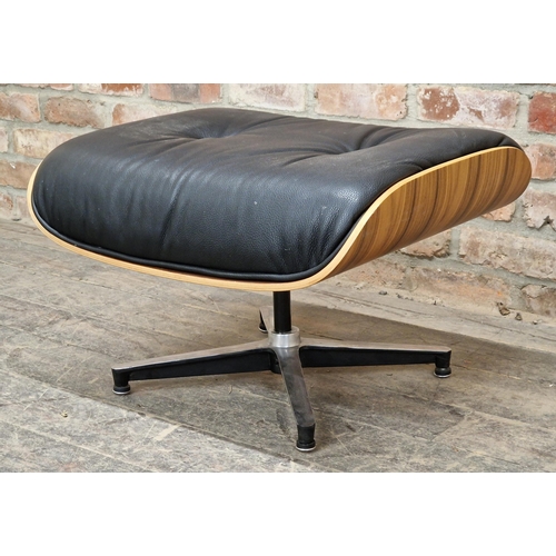 1303 - Contemporary Eames style footstool, H 43cm x W 64cm x D 52cm