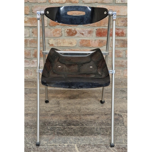 1319 - Enrico Cioncada Italian overture folding chair, 79cm H x 48cm W