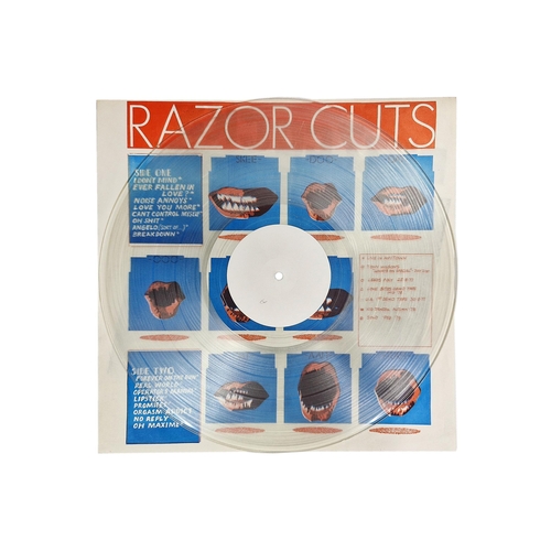 223 - Rare Buzzcocks 'Razor Cuts' clear vinyl album, , appears to be in VG+ condition