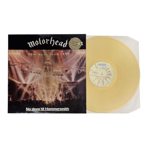 226 - Motorhead 'No Sleep Til Hammersmith' on bronze record label, gold vinyl