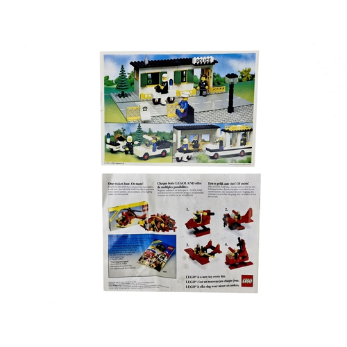 1597 - Original vintage Lego Town 381 boxed Police Station in original box with instructions. predominantly... 