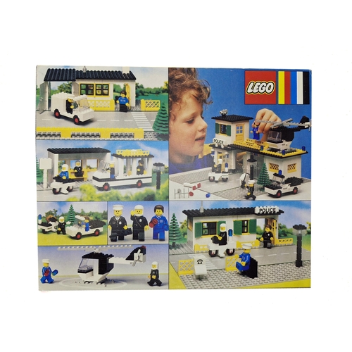 1597 - Original vintage Lego Town 381 boxed Police Station in original box with instructions. predominantly... 