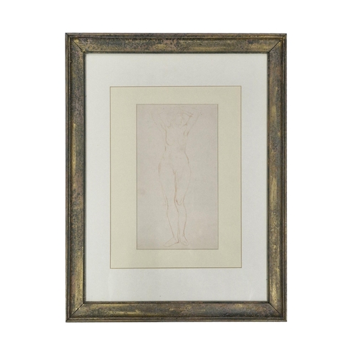 1535 - Francis Ernest Jackson (1872-1945) - Nude portrait, unsigned, crayon, 26 x 15cm, framed