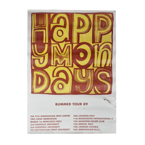 188 - Two promotional posters for The Stone Roses and The Happy Mondays