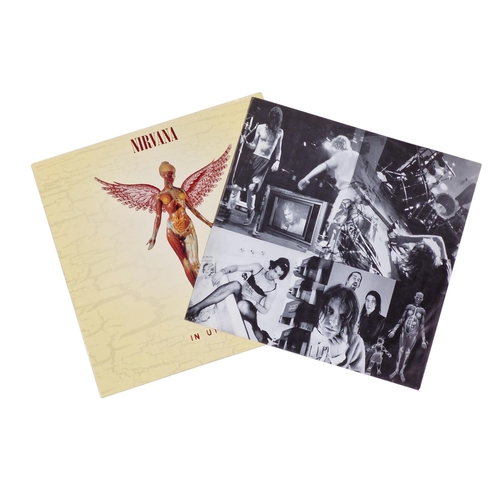 333 - Nirvana, In Utero, complete with insert on Geffen record label, vinyl and cover VG+