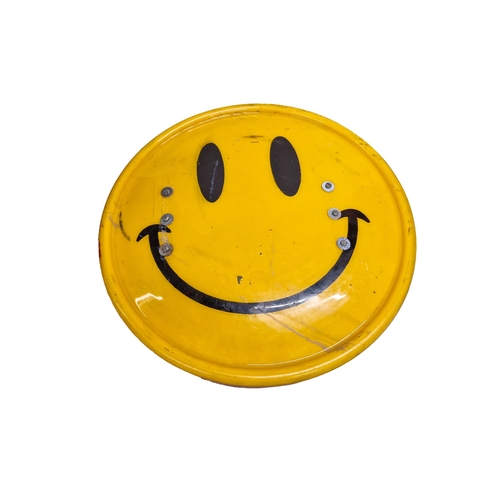 1406 - Jimmy Cauty (b. 1956) - Smiley Riot Shield, Dismaland 2015, Acrylic / Emulsion on Polycarbonate, 60c... 