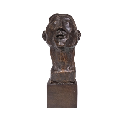 1382 - Michael Ayrton (1921-1975) - 'Captive', double sided bronze bust with a further head fitted in the c... 